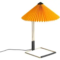 HAY Matin LED-Tischlampe, gelb/messing, Höhe 38 cm - , Matin 300, dimmbar, Gelb, für Wohnzimmer, Metall, Design