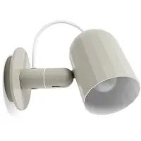 HAY Noc Wandleuchte Dunkelgrau - , Noc Wall, Grau, für Wohnzimmer, Metall, Design