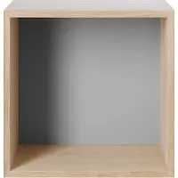 Muuto - Mini Stacked Storage System Medium Oak Light Grey Muuto