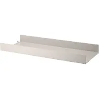 String System Regalboden Metall hohe Kante Beige 78/7/30