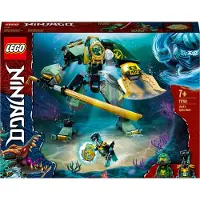 LEGO 71750 NINJAGO Lloyds Hydro-Mech, Unterwasser Set, Spielzeug für Jungen und Mädchen ab 7 Jahre mit 2 Ninja Mini-Figuren