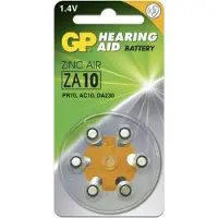GP Hearing Aid ZA10, Einwegbatterie, PR70, Zink-Luft, 1,4 V, 6 Stück(e), 3,6 mm