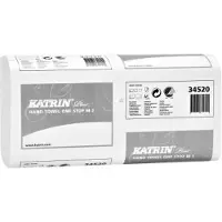 Katrin Håndklædeark Katrin Plus M2 One-Stop 2-lag 23.5x25,5x8.5 cm Hvid,21 pk x 144 stk/krt