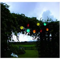 Best Season LED-Solarlichterkette "Ball Multi"10teilig F: cool light, ca.2,7 m, m. Solarpanel, i.Akku,out, 477-14