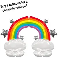 Amscan AirLoonz Luftballon Regenbogen - leer