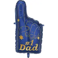 Party Deco Foil balloon #1 Dad, 46 x 86.5 cm, mix (1 pkt / 1 pc.)