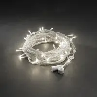 Konstsmide 4810-103 LED System Erweiterung, Lichterkette, 100 warm weiße Dioden , Außen (IP44), transparentes Kabel