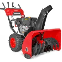 HECHT Schneefräse Benzin 9542 SQ | 106 cm Arbeitsbreite |420 cm³ / 15 PS | 2-Stufen-System | Elektrostarter | 51 cm Arbeitshöhe | LED