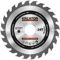 Kreator Kreissägeblatt Ø 160 x 30 x 2mm 24 Zähne für Holz Gehrungssäge Kappsäge