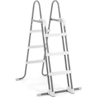 Voordeeldrogisterij 28075 - Sicherheitsleiter für Pools (Höhe 91 und 107cm, Stufen entfernbar)