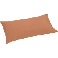 Yumeko Kissenbezug Gewaschenes Leinen 40x80 Orange - Eco, Bio & Fairtrade