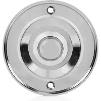 Byron DBW-21073 2207/P1 Kabelgebundene Klingeltaster Chrom 2207/P1BC, Chrom, Kabelgebunden, Metall, IP44, Gleichstrom, 8 - 12 V