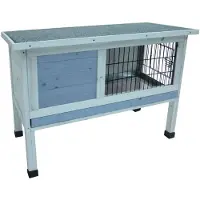 Flamingo Kaninchenstall Bugs 90 Cottage 91x45x70 cm Grau