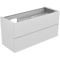 Keuco Waschtischunterbau PLANNING EDITION 11 1400 x 700 x 535 mm, Siphonausschnitt links Trüffel