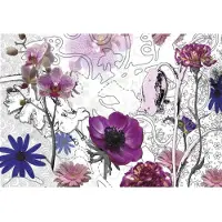 Komar Fototapete "Purple - Größe 368 x 254 cm" bedruckt glatt Wohnzimmer, Schlafzimmer