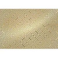 Komar Fototapete "Meander - Größe 368 x 254 cm", gold, B:368m L:254m, Papier, Tapeten, Fototapete, Wohnzimmer, Schlafzimmer