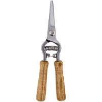 Esschert Design | Gartenschere - Holzgriff - 6,4x2x24,4 cm - Präzises Schneiden - Ergonomisch