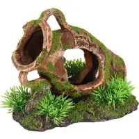 Flamingo Moza-vase Mit Pflanzen Aquariumdekoration 16x11x13cm