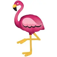 Amscan 3907701 - AirWalker Folienballon Flamingo, ca. 86 cm x 172, Heliumballon