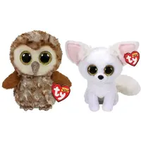 TY - Stofftiere - Beanie Boo's - Percy Owl & Phoenix Fox