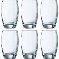 Arcoroc Cabernet Becher aus gehärtetem Glas, spülmaschinenfest, 6er Set, 150 g – elegant und robust