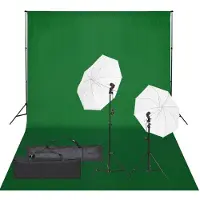 vidaXL Fotostudio-Set mit Beleuchtung und Hintergrund