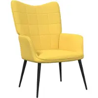 vidaXL Relaxsessel Senfgelb Stoff