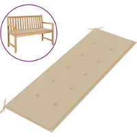 vidaXL Gartenbank-Auflage Beige 150x50x2 cm Oxford-Gewebe