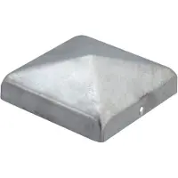 GAH Alberts Pfostenkappe 100x100mm eckig flache Form feuerverzinkt