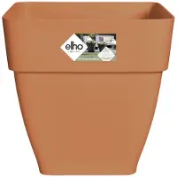 Elho Vibia Campana Vierkant 30 bloempot bruin