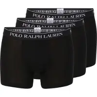 Ralph Lauren für Herren. 714835885002 3 elastische Boxershorts aus Baumwolle in Schwarz, 3er-Pack (S), Heimtextilien, Elastan