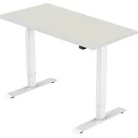 Celexon elektrisch höhenverstellbarer Schreibtisch Economy eAdjust-71121 - weiß, inkl. Tischplatte 125 x 75 cm