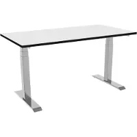 Celexon elektrisch höhenverstellbarer Schreibtisch Professional eAdjust-58123 - weiß, inkl. HPL Tischplatte 125 x 75 cm