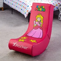 X Rocker Prinzessin Peach, Gaming-Sessel, Gepolsterter Sitz, Gepolsterte Rückenlehne, Universal, Pink, Kunstleder