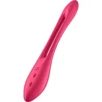 Satisfyer Elastic Joy - wiederaufladbarer, flexibler Partner-Vibrator (rot)