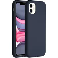 Accezz Apple iPhone 11 Hülle - Silikon - - Backcover/Soft Case - Dunkelblau