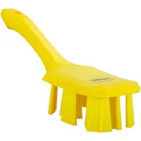 Vikan UST 4179-6 Spülbürste, gelbe Hartfasern, kurzer Griff, 70x260mm