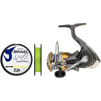 Daiwa 20 LAGUNA LT, 3000-C, 3000-C, Beidhändig, Spinning Angelrolle, Frontbremse, bespult, 10502-300