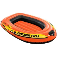 Intex Explorer Pro 50, Pool, Aufblasbares Boot, Schwarz, Orange, Gelb, PVC, Vinyl, 1 Person(en), 40 kg