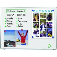 Legamaster Whiteboard PREMIUM PLUS, Höhe 1200 mm, Breite 1200 mm, mit Ablageschale/2 Markern/Tafellöscher/Markerhalter/Magnet