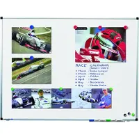 Legamaster Whiteboard PREMIUM, Hoch-/Querformat, Stahl weiß lackiert + Aluminiumrahmen, magnethaftend, mit umfangreichem Zubehör, B 1800 x H 1200 mm