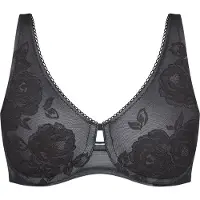 Triumph Nicht geformter BH Wild Rose Sensation | Grösse: 95F | Farbe: Schwarz