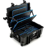 Diesella A/S Cases JUMBO 6700, Schwarz, Polypropylen (PP), 54 Taschen, Staubresistent, Schockresistent, Spritzwassergeschützt, 609 mm, 428 mm