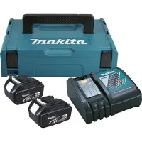 Makita Power Source Kit 18V mit 2x BL1840B Akku 4,0Ah + DC18RC Ladegerät + Makpac ( 197494-9 )
