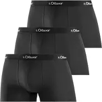 s.Oliver Herren Boxer Shorts Pants Unterhosen Männer Basic Baumwolle | 3 Stück