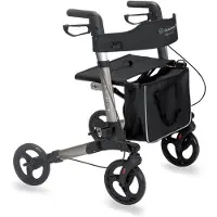 MORETTI faltbarer Rollator mit 4 Rädern
