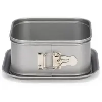 Patisse Sprungform quadratisch 16 cm Edelstahl silbergrau