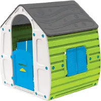 Paradiso Spielhaus Sommer 102 x 90 cm grün/grau/blau