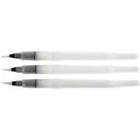 Creotime Wassertankpinsel Aquarell Set 3 Stück Nylon
