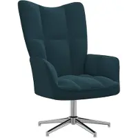 vidaXL Relaxsessel Blau Samt